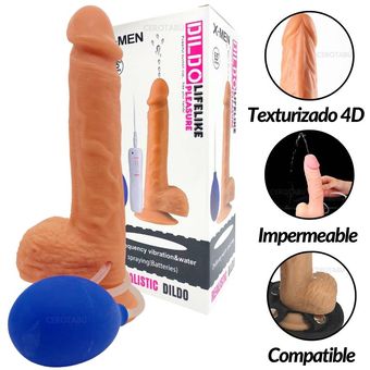 Dildo Eyaculador Realista: Textura Suave, Diseño Venoso y Placer Único