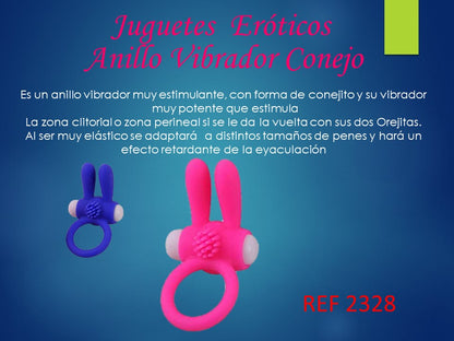 Anillo Vibrador Conejo Muy Fino: Estimulación y Placer en Cada Movimiento