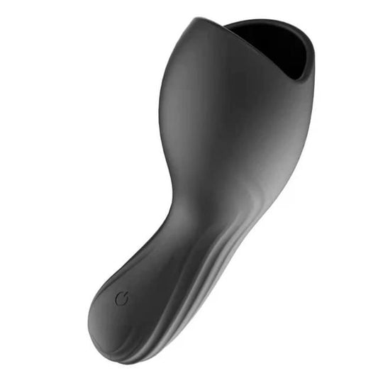 Masturbador Vibrador Recargable Negro – Placer Personalizado con Vibración Ajustable