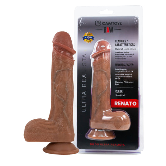 Dildo Ultra Realista Renato CamToyz – Placer y Realismo en Cada Detalle